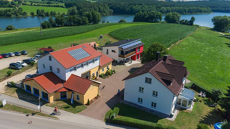 Ferienwohnung für 2 Personen, mit Balkon und Balkon/Terrasse sowie Garten und Sauna in Fränkisches Seenland