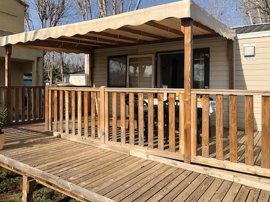 Camping l'Oasis Palavasienne - Mobilhome 4 personas - Casa móvil de 2 dormitorios - Pmr acceso en silla de ruedas in Lattes, Côte d'Améthyste