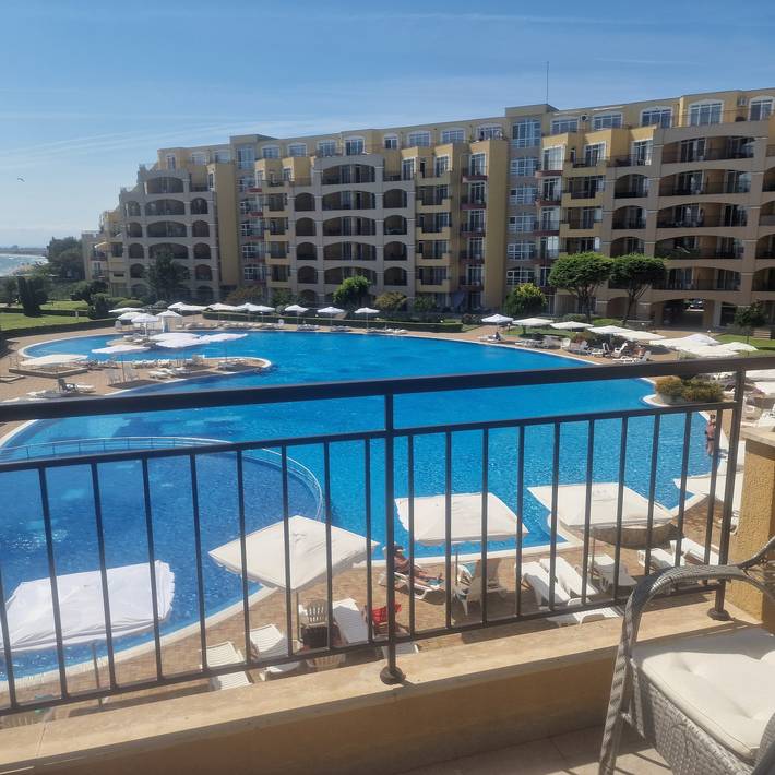 Studio dla 4 osób, z widok na ocean i balkon/ taras, zwierzęta dozwolone w Bułgaria