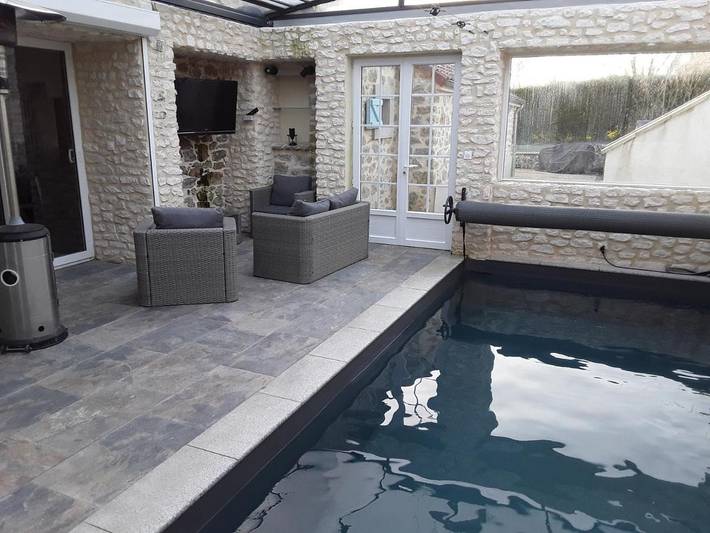 Location de vacances pour 6 personnes, avec piscine ainsi que jardin et vue à Baincthun - 3