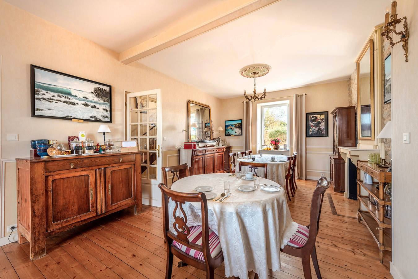 Chambre 'La Demeure Océane - Côté Jardin' avec vue sur mer et jardin partagé in Ploudalmézeau, Région de Brest
