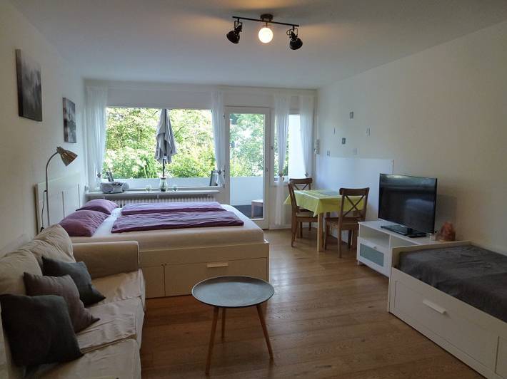 Ferienwohnung für 4 Personen, mit Balkon und Sauna in Prien am Chiemsee