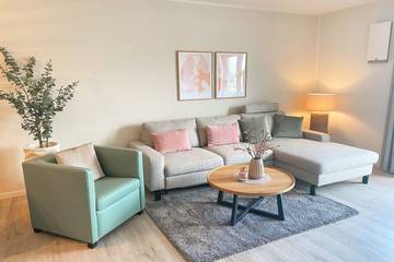 Ferienwohnung für 3 Personen, mit Sauna und Balkon, mit Haustier in Tossens