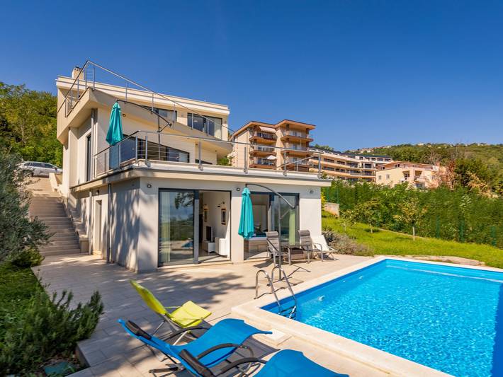 Ferienhaus für 10 Personen, mit Garten und Pool, mit Haustier in Opatija Riviera