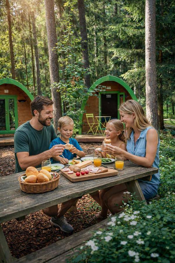 Bungalow für 2 Personen, mit Garten