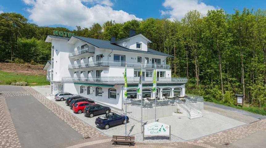 Hotel für 2 Personen, mit Balkon und Terrasse sowie Sauna und Ausblick in Bad Marienberg
