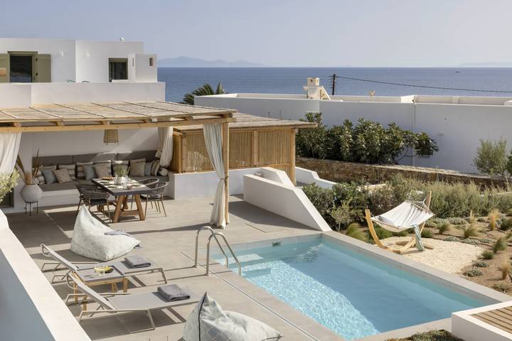 Location de vacances pour 6 personnes, avec balcon et vue sur l’océan dans Antiparos - 2