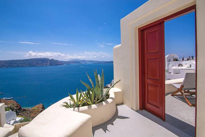 Location de vacances pour 2 personnes, avec terrasse et jacuzzi à Santorin - 3