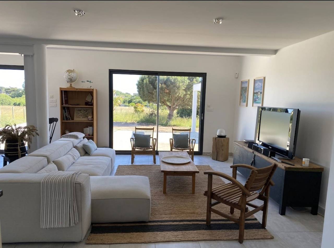 Villa contemporaine avec piscine, Ria d'Etel  in Plouhinec (Morbihan), Côte des Mégalithes