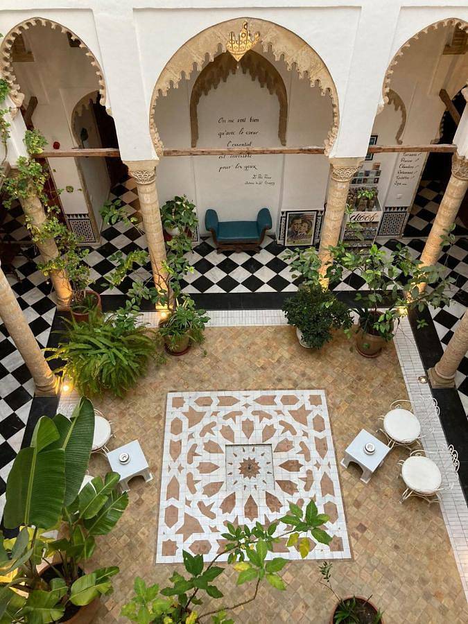 Riad pour 2 personnes, avec terrasse et piscine ainsi que sauna et vue, animaux acceptés à Rabat - 2