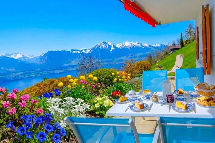 Ferienwohnung für 4 Personen, mit Balkon und Garten