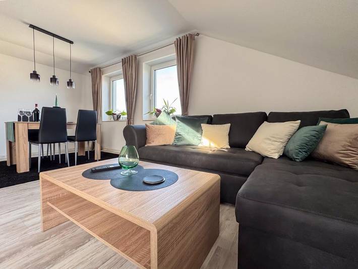 Ferienwohnung für 4 Personen, mit Balkon und Ausblick in Nördlingen