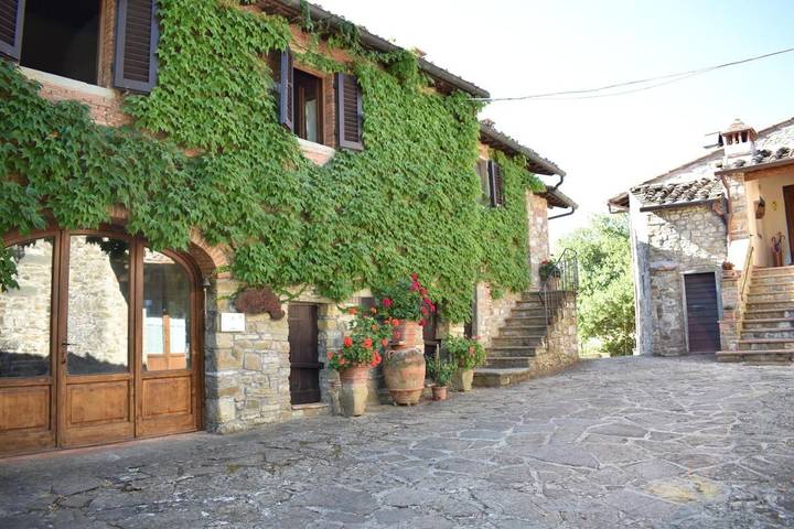 Gîte pour 2 personnes, avec vue et terrasse ainsi que jardin et piscine à Greve In Chianti - 4