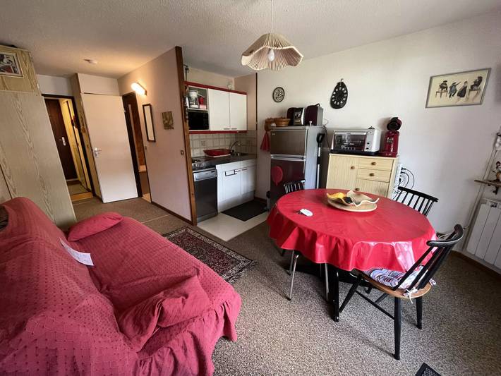 Studio pour 4 personnes, avec Balcon