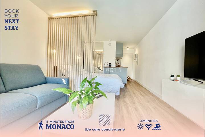 Apartamento de vacaciones para 2 personas, con balcón y piscina - 1