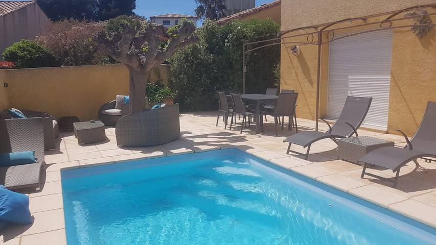 Chambre d’hôte pour 2 personnes, avec piscine