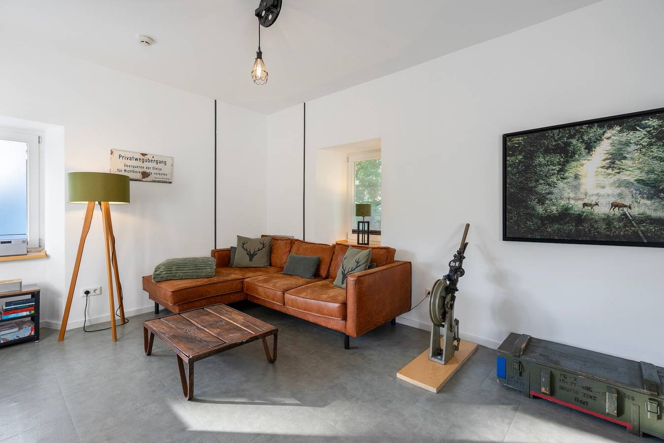Ferienhaus 'Stellwerk Ringelstein' mit Terrasse, privater Sauna, Kaminofen & Wlan in Büren, Kreis Paderborn