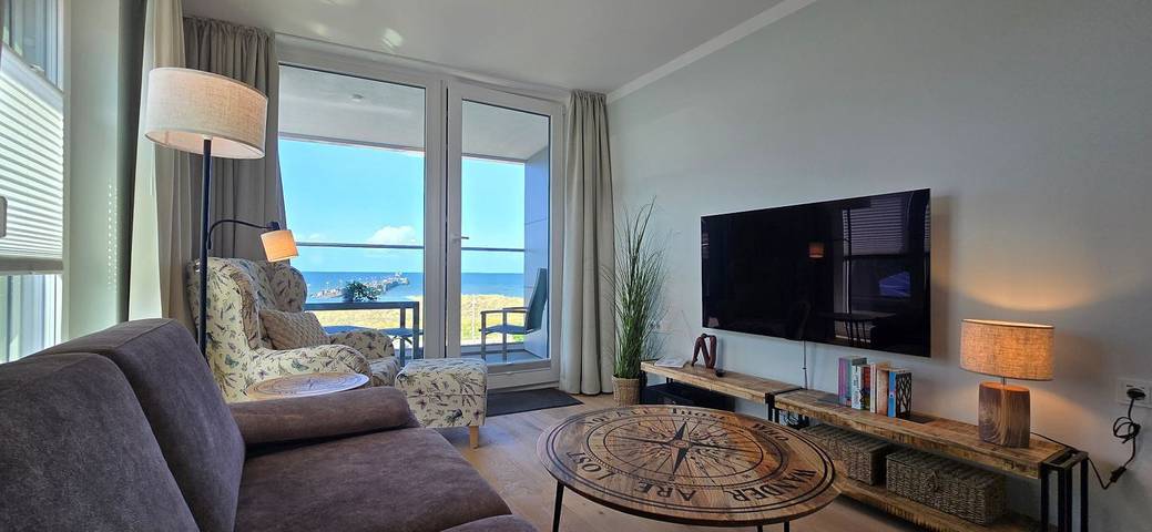 Apartamento entero, Familiäre Auszeit mit Seeblick und einer Sunshower Ir-Uv Panel Dusche in Graal-Müritz in der Ferienwohnung i15 - "Meeresrausch": in Müritzer Wiesen, Graal-Müritz