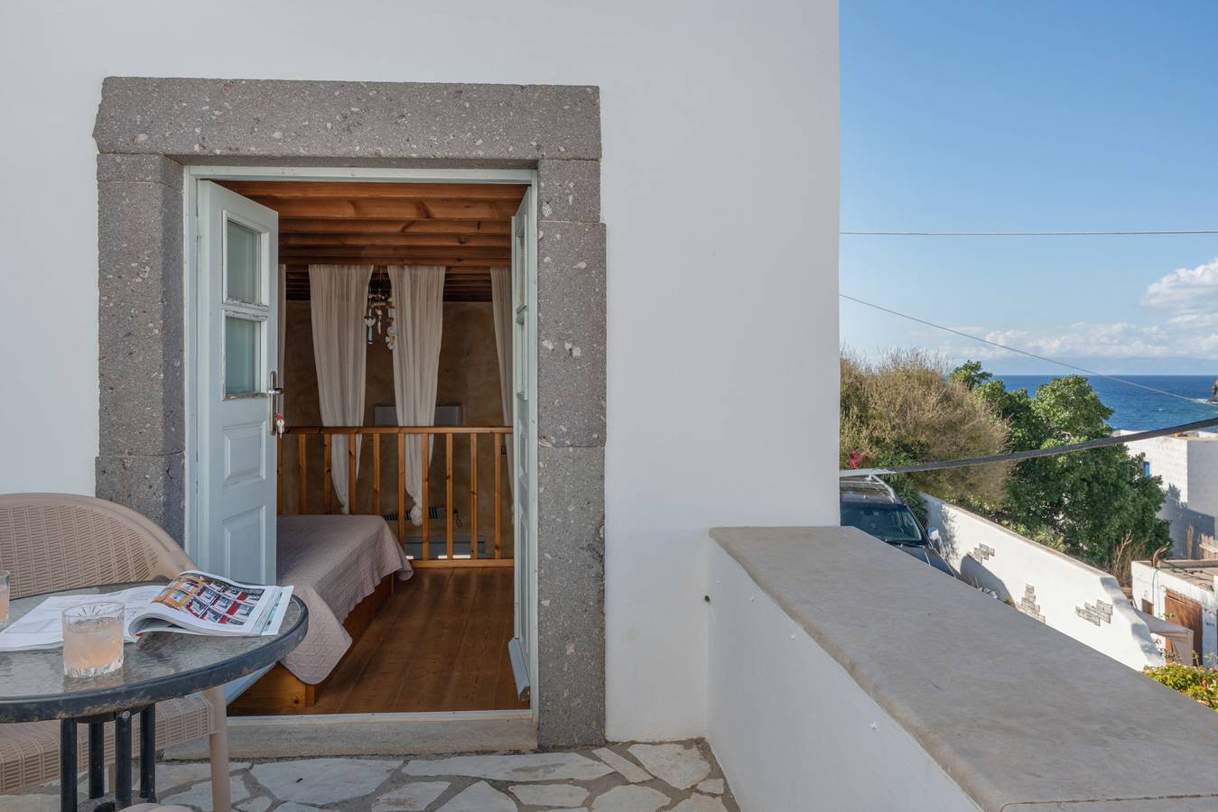 Room 'Triple Pool View No 3' with Shared Pool, Wi-Fi and Air Conditioning in Skala (Patmos), Dodecanese