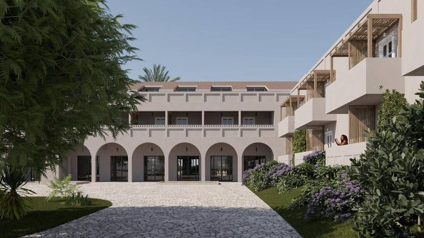 Hôtel pour 2 personnes, avec vue et jardin ainsi que balcon et piscine