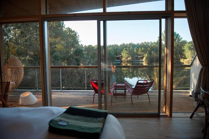 Hôtel pour 6 personnes, avec piscine et jacuzzi ainsi que sauna et jardin à Saubion - 2