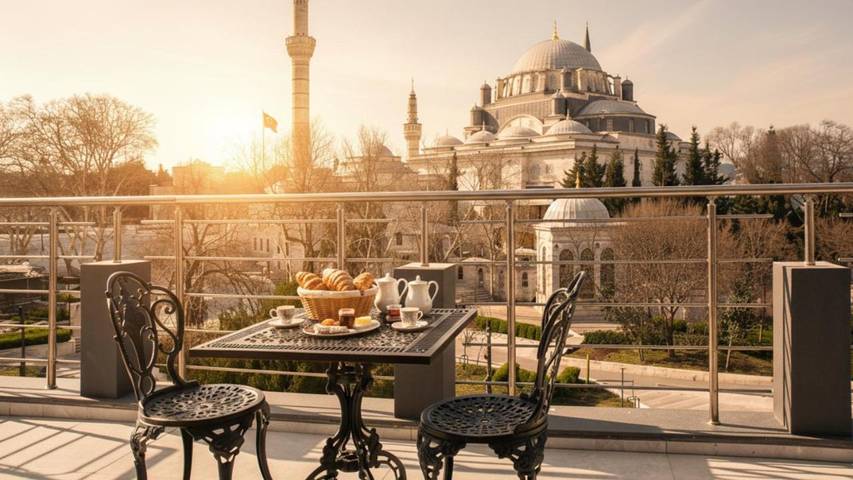 Hotel voor 3 personen, met terras en uitzicht in Istanbul