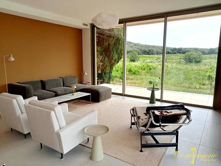 Location de vacances pour 6 personnes, avec jardin ainsi que piscine et vue à Castillon-du-Gard - 4