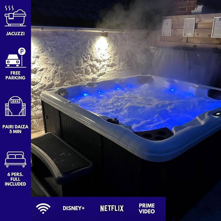 Maison de vacances pour 8 personnes, avec jardin et jacuzzi
