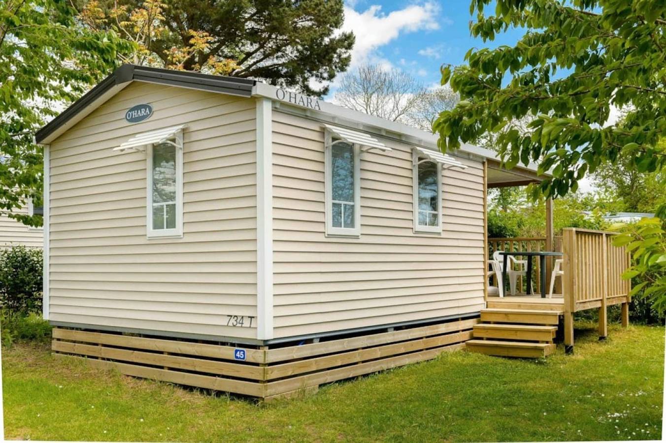 Zecamping 3* piscine couverte dog friendly mobil-home Tv Bbq 25m2 in Clohars-Carnoët, Côte de Cornouaille