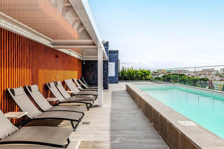 Gîte pour 4 personnes, avec terrasse ainsi que piscine et vue, animaux acceptés dans Barreiro - 3