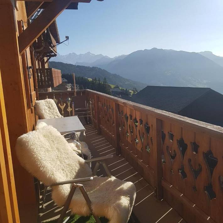 Chalet pour 8 personnes, avec vue ainsi que balcon et jardin, animaux acceptés