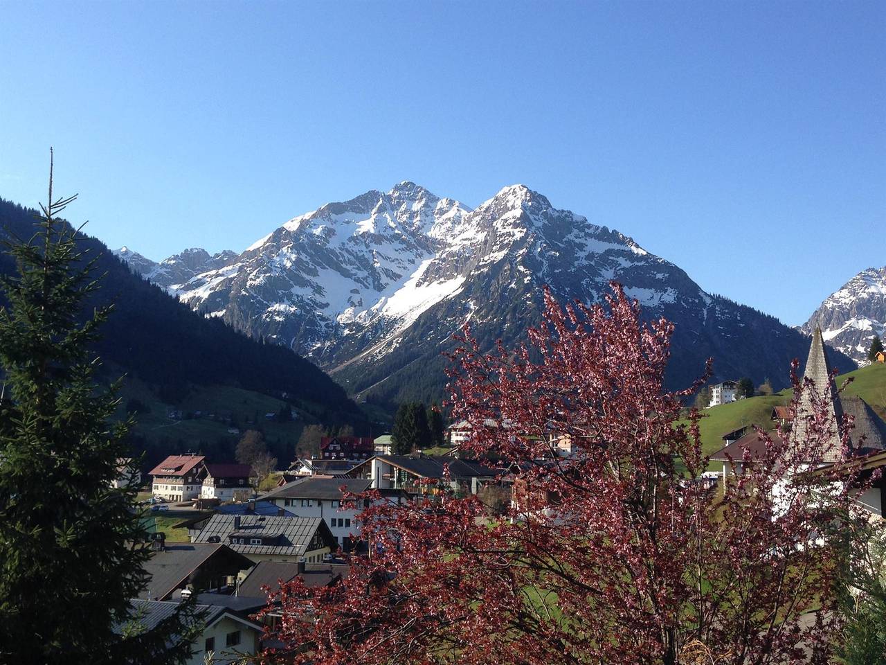 Appartement de vacances entier, Appartement/Bad/Wc, 1 Schlafraum "Widderstein" in Riezlern, Mittelberg