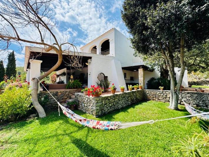 Villa 'Ses Casetes Ibiza' with Mountain View, Wi-Fi and Air Conditioning in Sant Josep de sa Talaia, South Ibiza