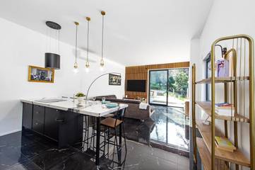 Gîte pour 3 personnes, avec vue et jardin à Sainte-Agnès