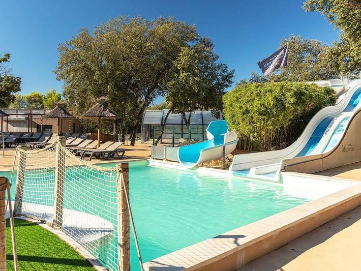 Camping du Domaine de Massereau - Mobile home 7 persons - Premium 3-bedroom Lounge without TV in Sommières, Mediterranean Coast (France)