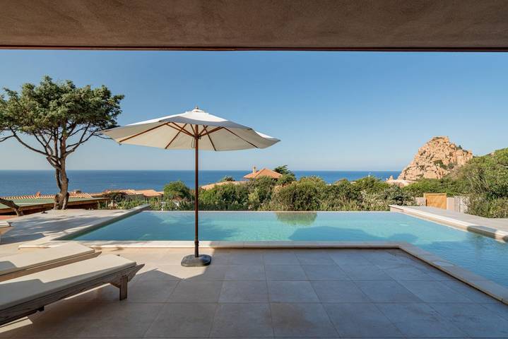 Appartement de vacances pour 4 personnes, avec piscine ainsi que balcon/terrasse et vue sur l’océan