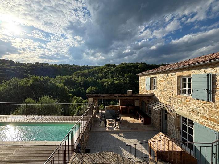 Maison de vacances pour 6 personnes, avec balcon et piscine
