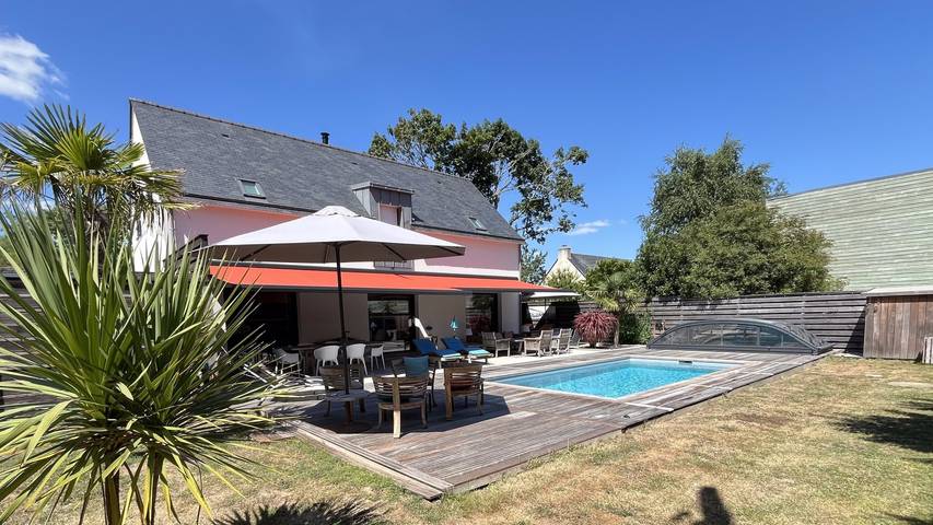 Gîte pour 6 personnes, avec terrasse ainsi que piscine et jardin à Plouharnel - 3