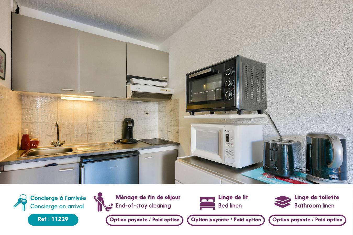 Appartement entier, Lacanau - Plage à 200 m - Appart 4 pers & terrasse in Lacanau Ocean, Lacanau