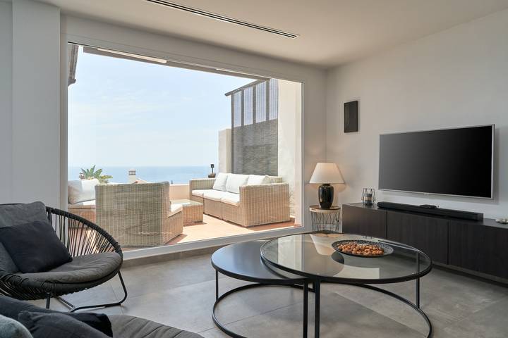 Casa "Paradiso Tropical" con vistas al mar, piscina compartida y Wi-Fi in Cerro Gordo, Almuñecar