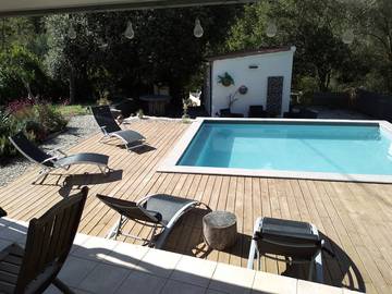 Chambre d’hôte pour 2 personnes, avec piscine et jardin à Manso (homonymie)