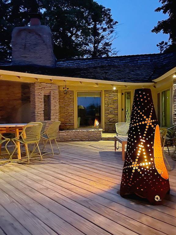 Famous Mushroom House, Earl Young’s Personal Residence overlooking Lake Mi! in Charlevoix, Charlevoix County