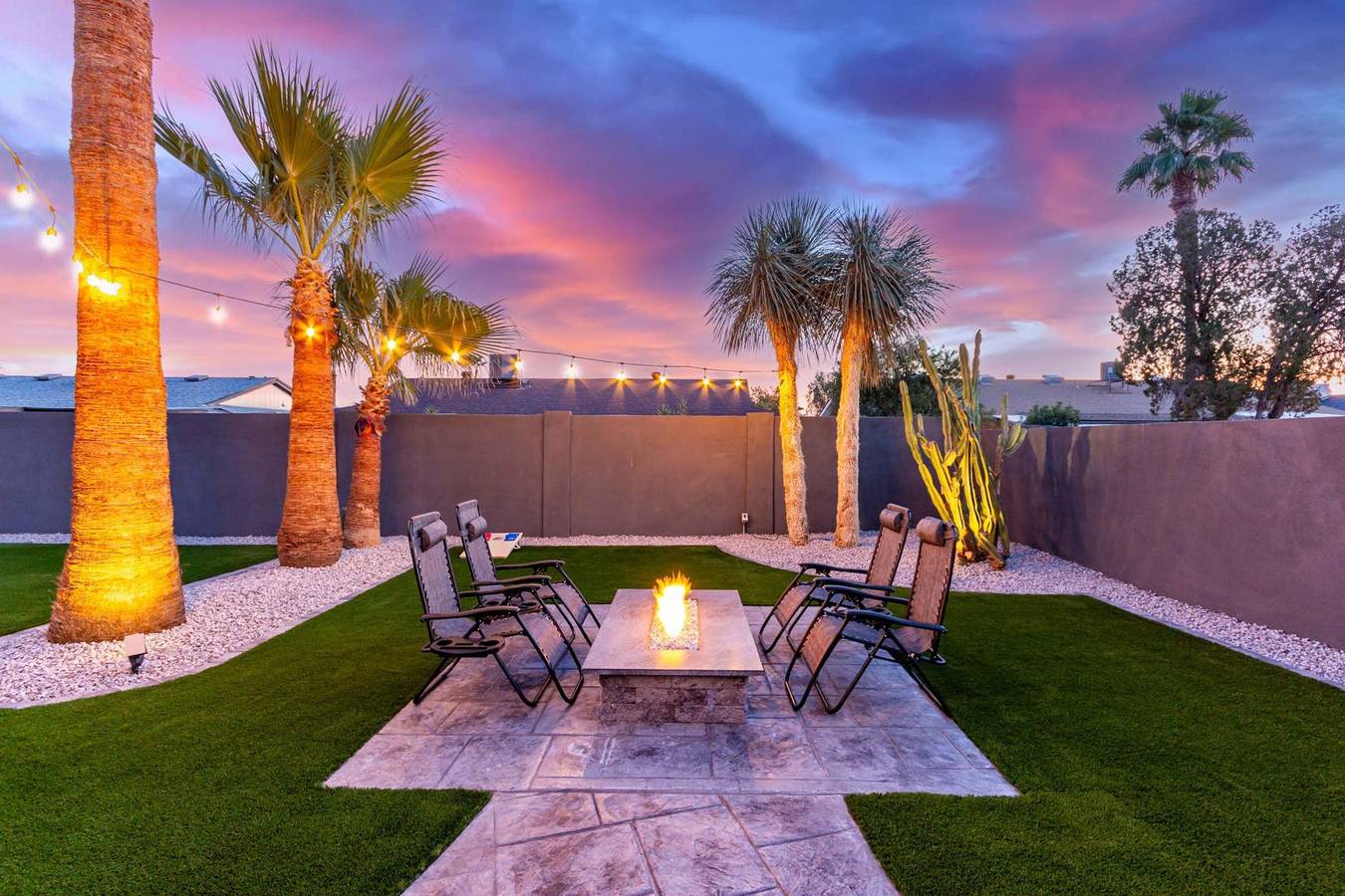 New Greystone on Osborn Heated Pool Firepit in Scottsdale, Maricopa County