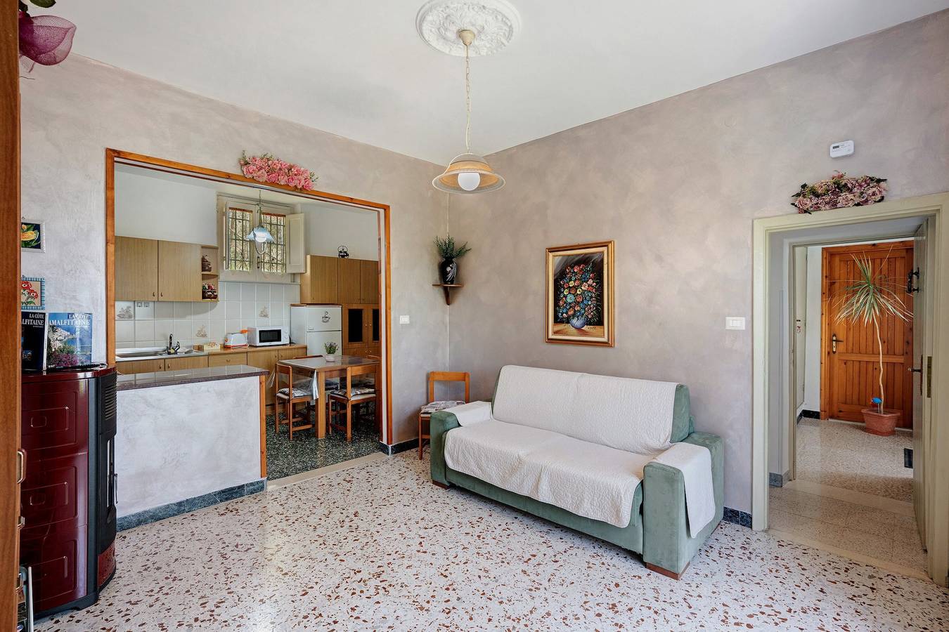 Ganze Wohnung, Ferienwohnung 'Bella Veduta Sole' mit Balkon, Meer- und Bergblick in Pianillo, Agerola