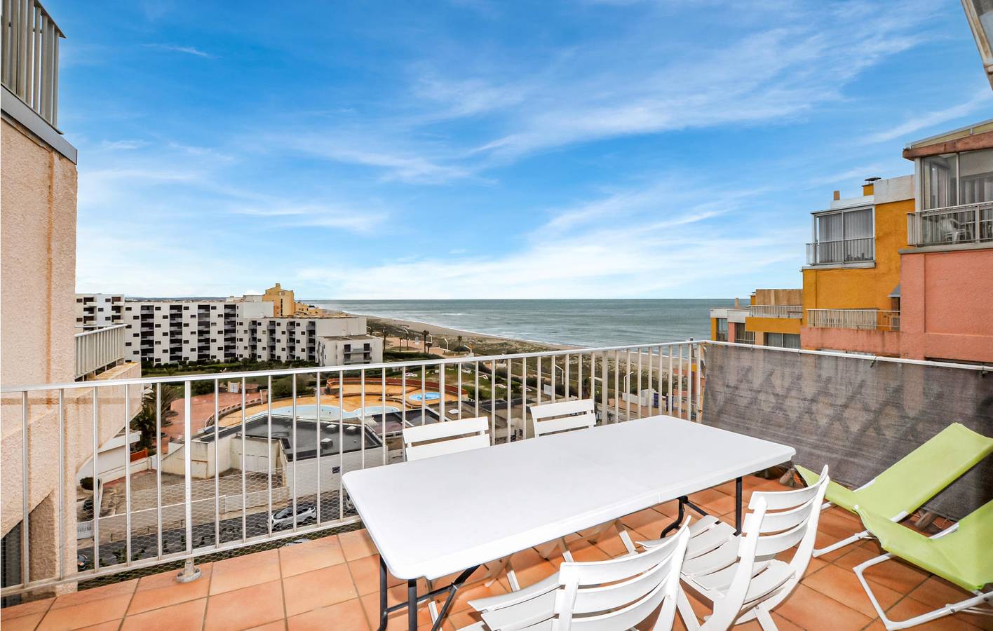 Apartamento vacacional entero, Apartamento con vistas al mar, aparcamiento y TV in Le Barcarès, Côte d'Améthyste