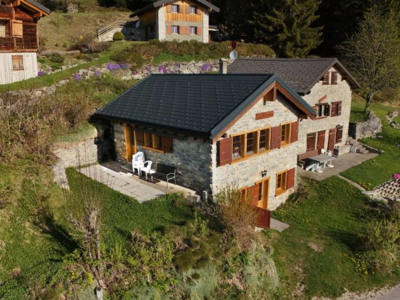 Ferienhaus für 5 Personen mit Terrasse in Anzère, Ayent