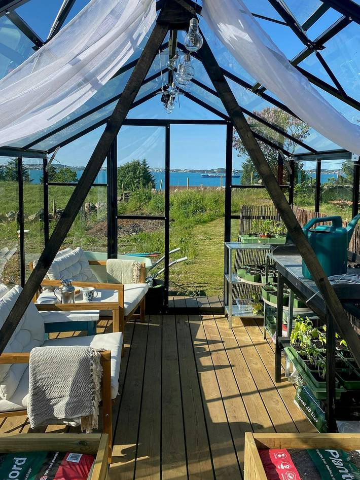 Ferienhaus mit Meerblick für 5 Personen, mit Garten und Sauna sowie Terrasse, kinderfreundlich