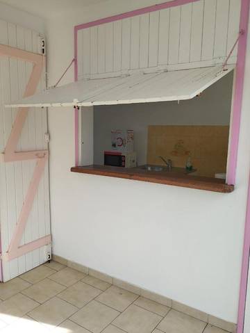 Gîte pour 3 personnes, avec terrasse à Vieux-Fort
