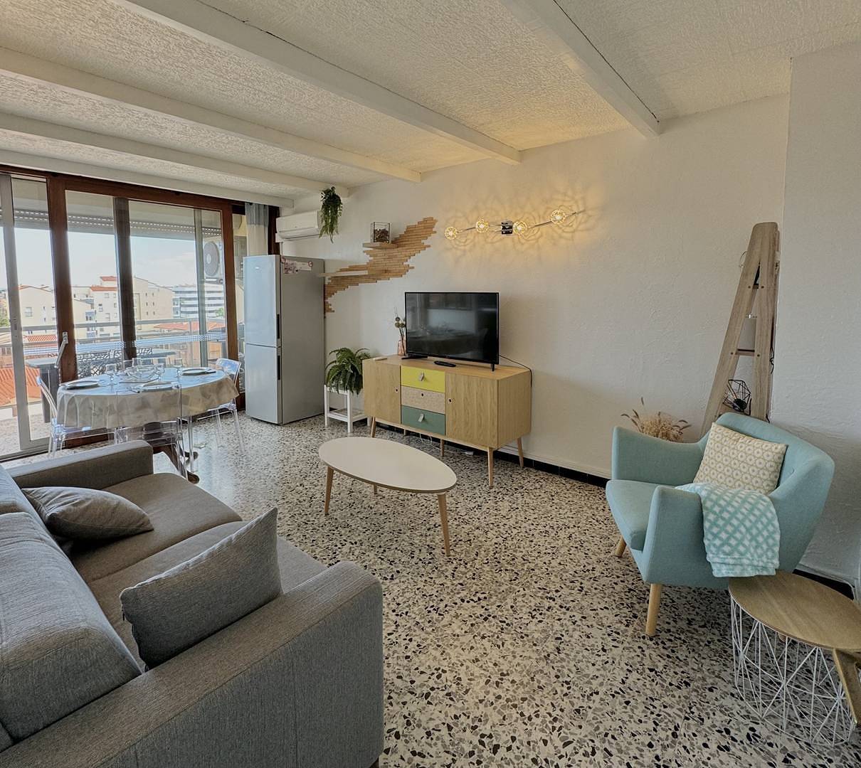Ganze Ferienwohnung, Ferienwohnung für 4 Personen mit Balkon/Terrasse in Le Barcarès, Côte d'Améthyste