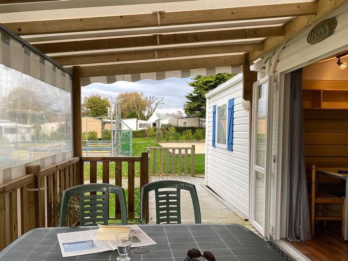 Flower Camping de La Grande Lande - Mobilheim 4 personen - Mobilheim für Personen mit eingeschränkter Mobilität- 2Ch 1Sdb-Tv in Moëlan-sur-Mer, Quimper und Umgebung